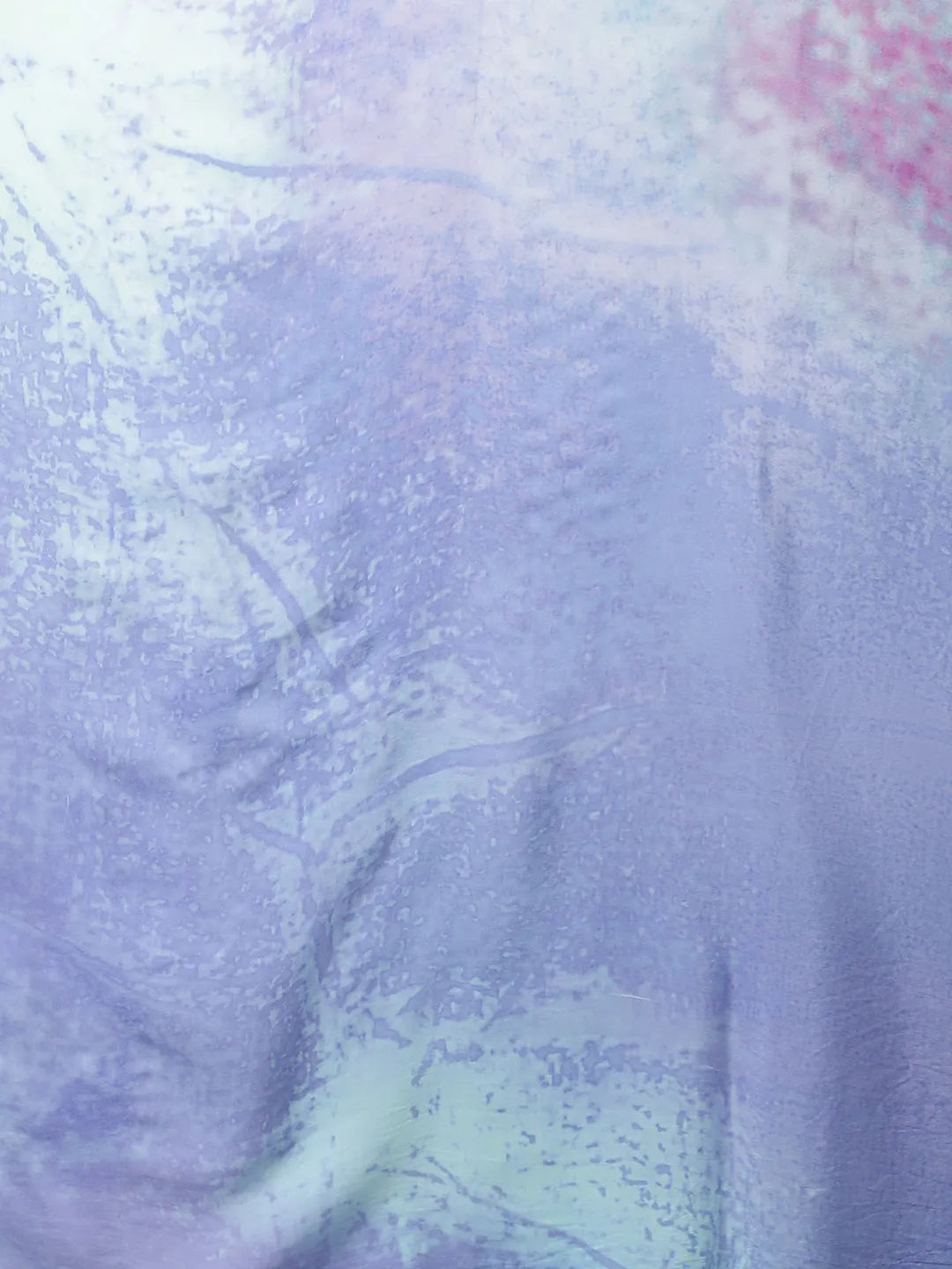 Angelfalls Crepe Saree - Soft Pastel Floral Modal Silk Crepe Saree
