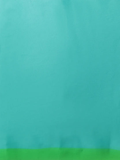 Emerald Silk Chiffon Saree with Nature-Inspired Prints