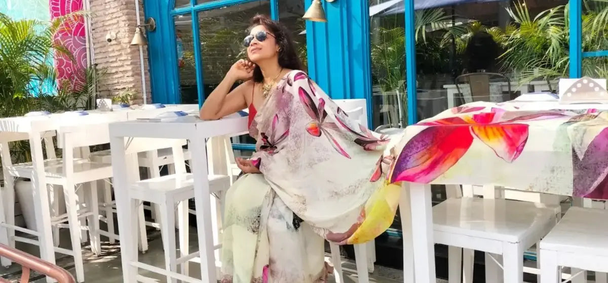 Floral Saree Banner Image