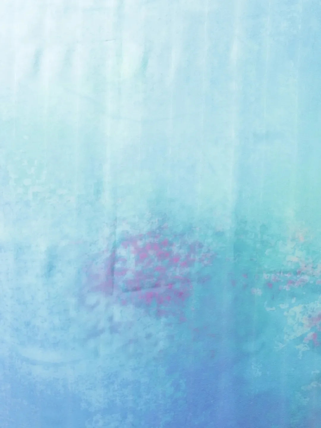 Iris Silk Chiffon Saree - Blue and Mint Floral Saree