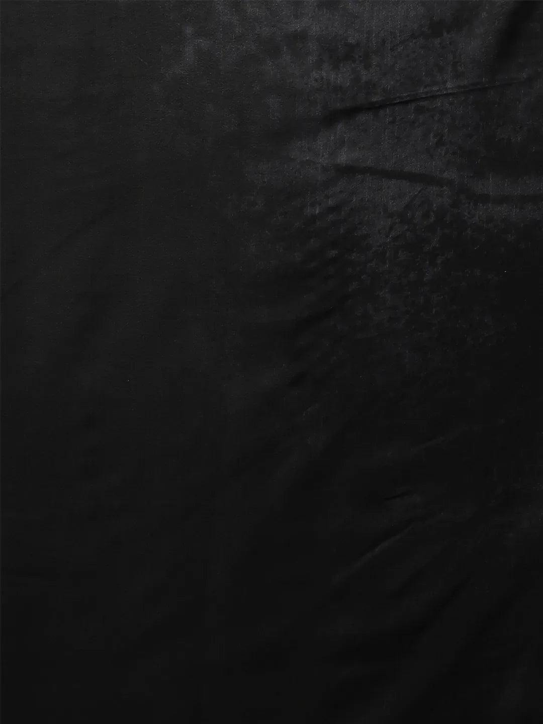 Nero Black Crepe Silk Saree - Bold Black Statement