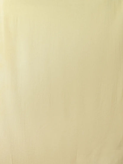 Soleil Yellow Crepe Silk Saree with Floral Patterns