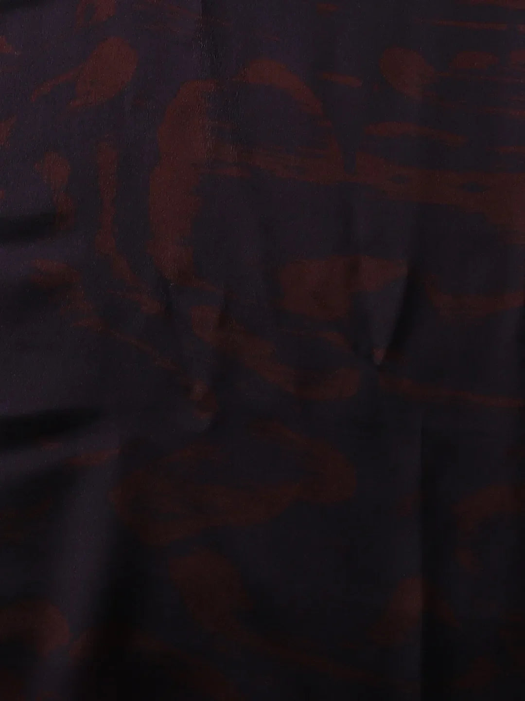 Wine Lilium Silk Chiffon Saree