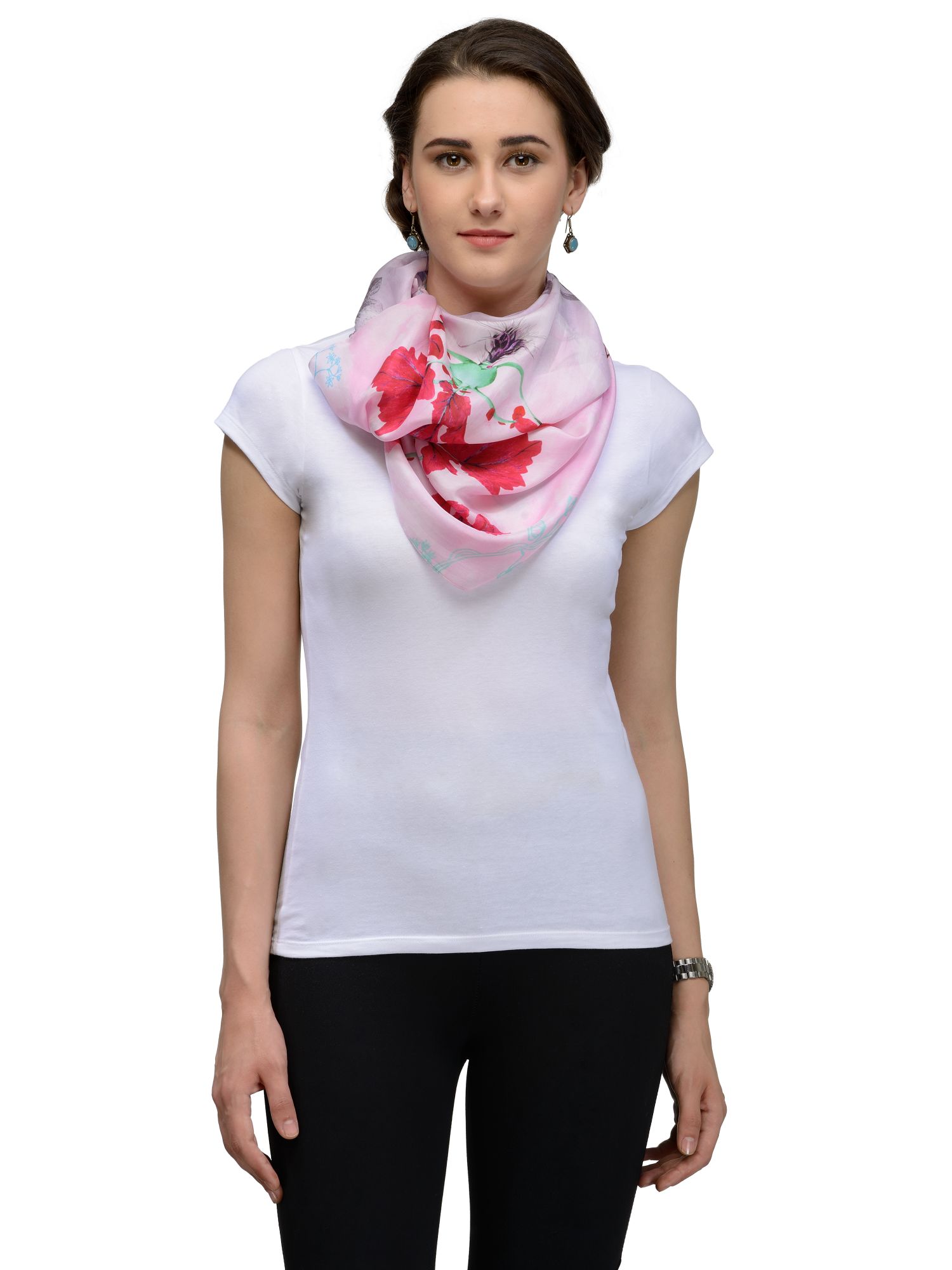 PINK CONTEMPORARY SILK STOLE
